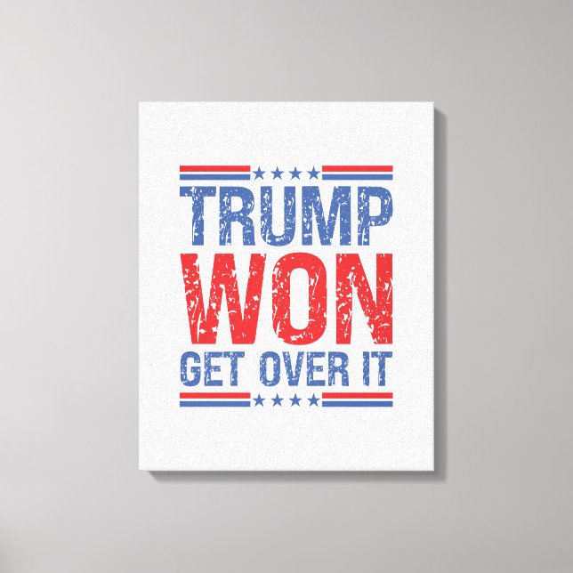 Trump Won, kom över den Canvastryck (Framsida)