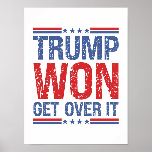 Trump Won, kom över den Poster (Framsidan)