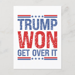Trump Won, kom över den Vykort