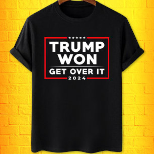Trump Won, kom över det roliga antidemokraterna T Shirt