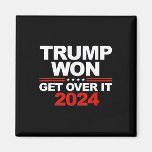 Trump Won, kör över den andra tidsperioden 2024 Magnet