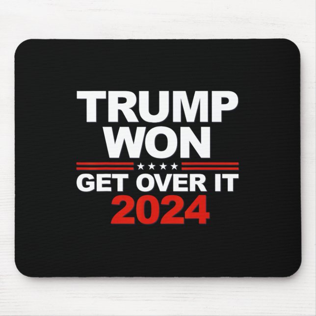 Trump Won, kör över den andra tidsperioden 2024 Musmatta (Framsidan)