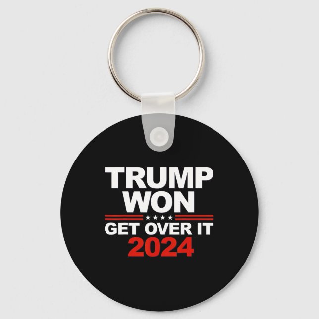 Trump Won, kör över den andra tidsperioden 2024 Nyckelring (Framsida)