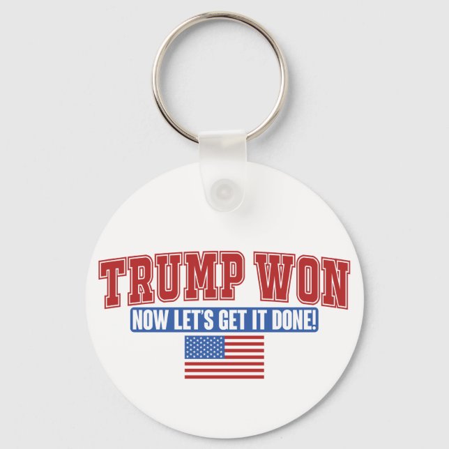 Trump Won Now Lets Get Nyckelring (Framsida)