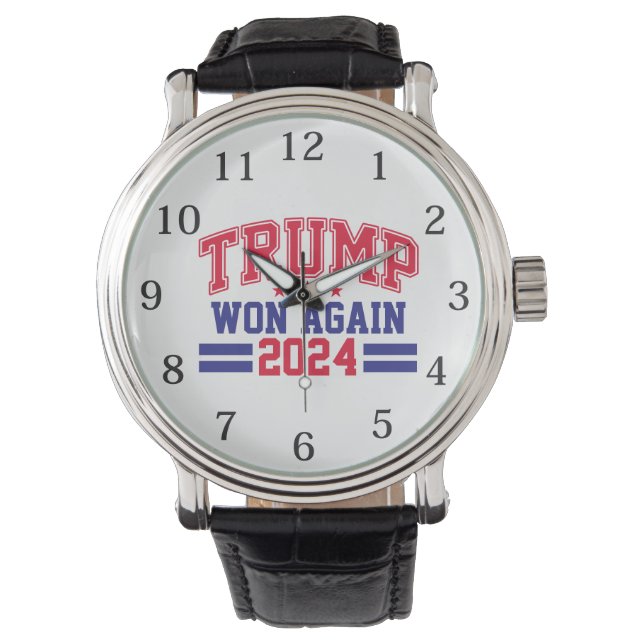 Trump Won (nytt) 2024 Armbandsur (Framsida)