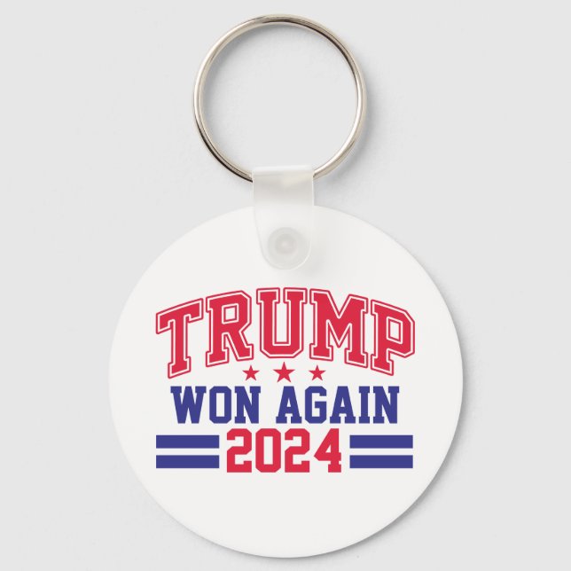Trump Won (nytt) 2024 Nyckelring (Framsida)