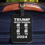 Trump Won (nytt 2024) Valinvigningsdag 47 Bagagebricka<br><div class="desc">Trump Won (nytt 2024) Valinvigningsdag 47 president</div>