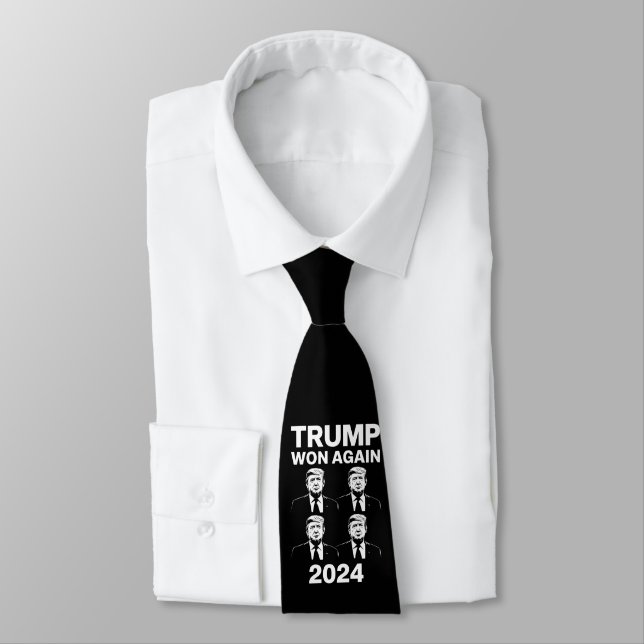 Trump Won (nytt 2024) Valinvigningsdag 47 Slips (Bunden)