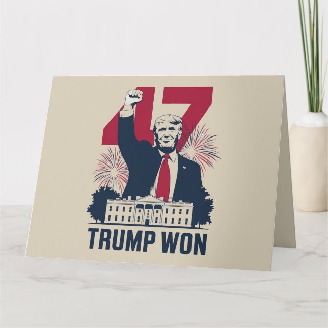 Trump Won Recep 2024 Val President 47:e Kort (Framsida)