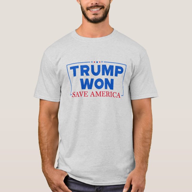 Trump Won Spara America T Shirt (Framsida)