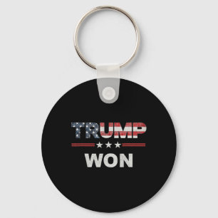 Trump Won T 4:e juli Amerikanska Flagga Nyckelring
