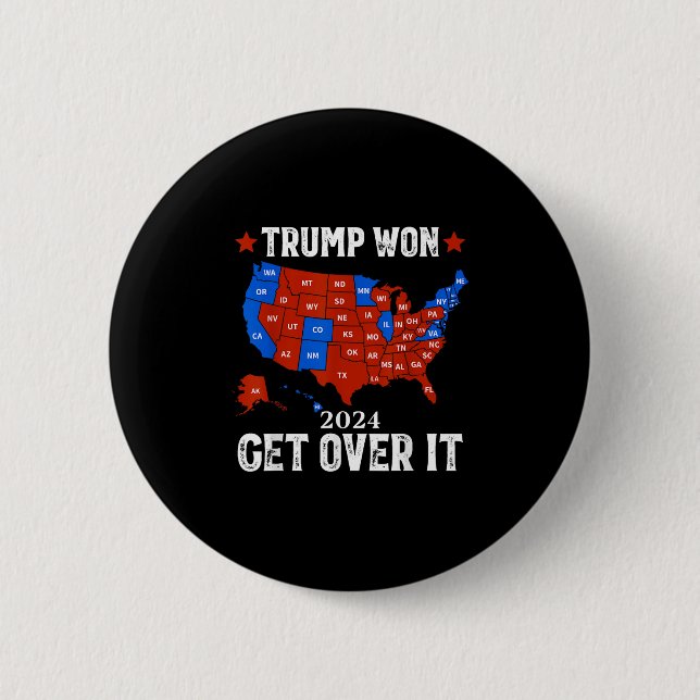 Trump Won - ta över valet 2024 47:e talman Knapp (Framsida)
