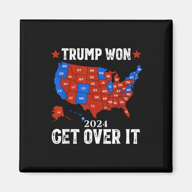 Trump Won - ta över valet 2024 47:e talman Magnet (Framsidan)