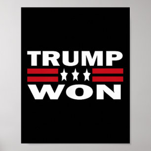 Trump Won Trump Slösa Management Funny Sopor Tru T Poster