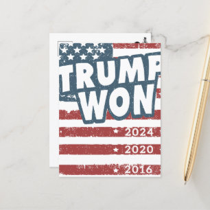 Trump Won Vykort