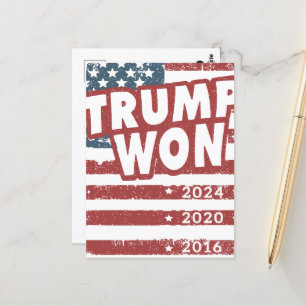 Trump Won Vykort