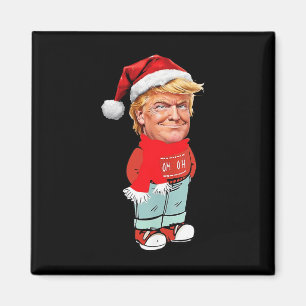 Trumpa bara en Chill Guy Funny juldesign Magnet