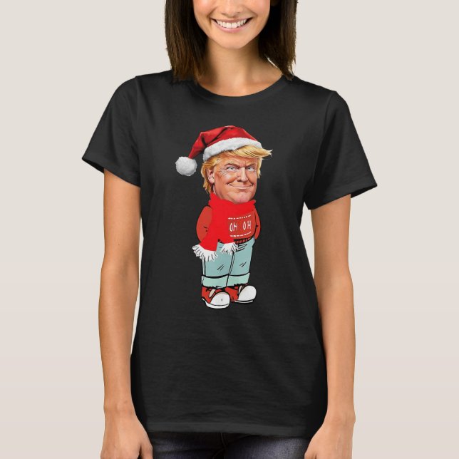 Trumpa bara en Chill Guy Funny juldesign T Shirt (Framsida)