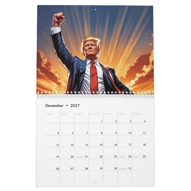 Trumpa den amerikanska superhjältekalendern" kalender (Dec 2027)