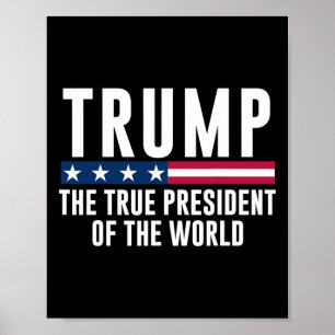 Trumpa den sanna presidenten för världen 1 poster