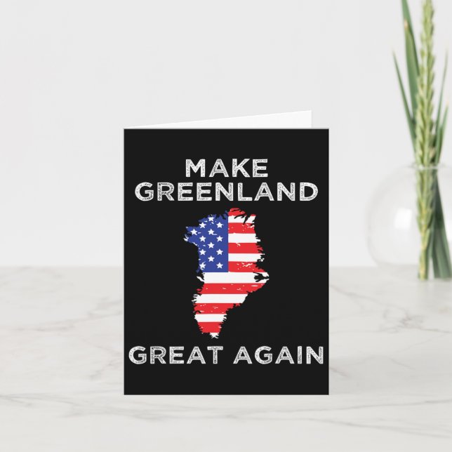 Trumpa Grönland Gör Grönland Underbart igen Karta Kort (Framsida)