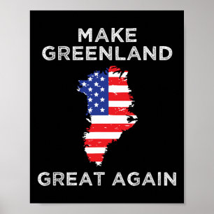Trumpa Grönland Gör Grönland Underbart igen Karta Poster