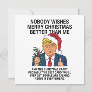 Trumpa jul Ingen Önskemål God jul Julkort