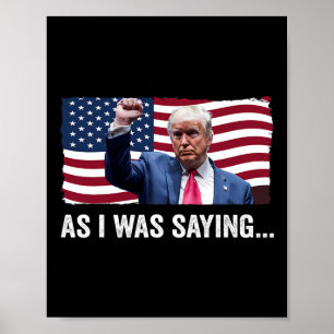 Trumpa medan jag sa att hans Tal-trumpavance var Poster