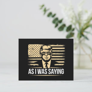 Trumpa medan jag sade Tal i valomröstningen Vykort