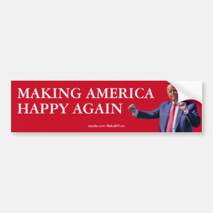 Trumpa Skapar Amerika Lycklig igen Bildekal