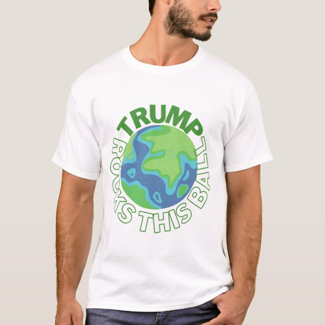 Trumpa sten i boll t shirt (Framsida)