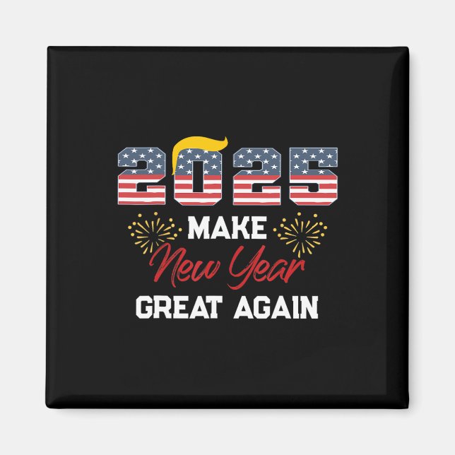 Trumpa till att göra nytt år Underbart igen Gott n Magnet (Framsidan)
