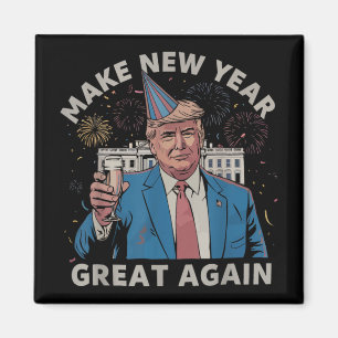 Trumpa till att göra nytt år Underbart igen Gott n Magnet