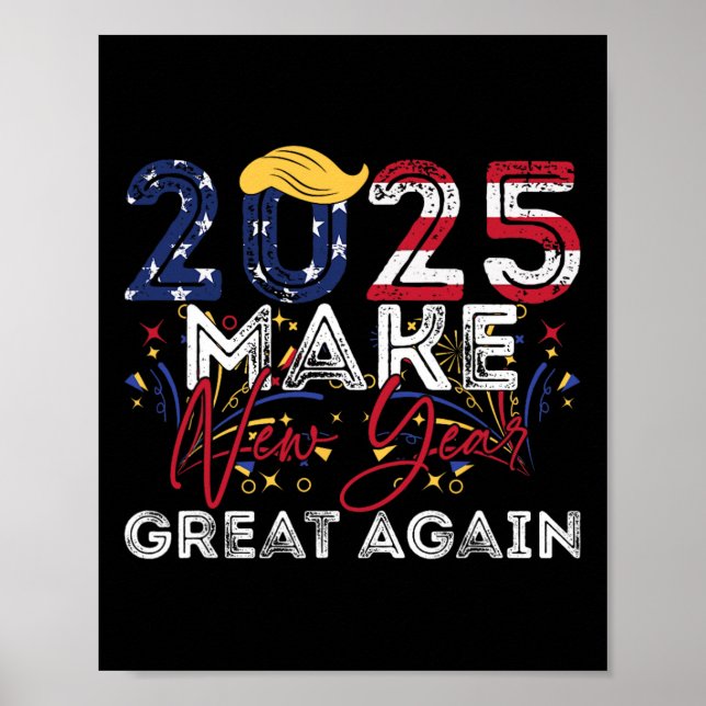 Trumpa till att göra nytt år Underbart igen Gott n Poster (Framsidan)
