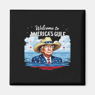 Trumpa USA:s president i Bukt Mexiko med S Magnet
