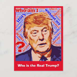Trumpa vem som är i Verkligen-vykort Vykort