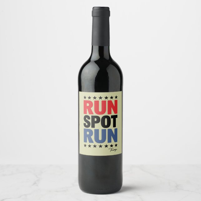 Trumpan springa Spot Springa 2024 Vinflaska Etikett (Framsida)