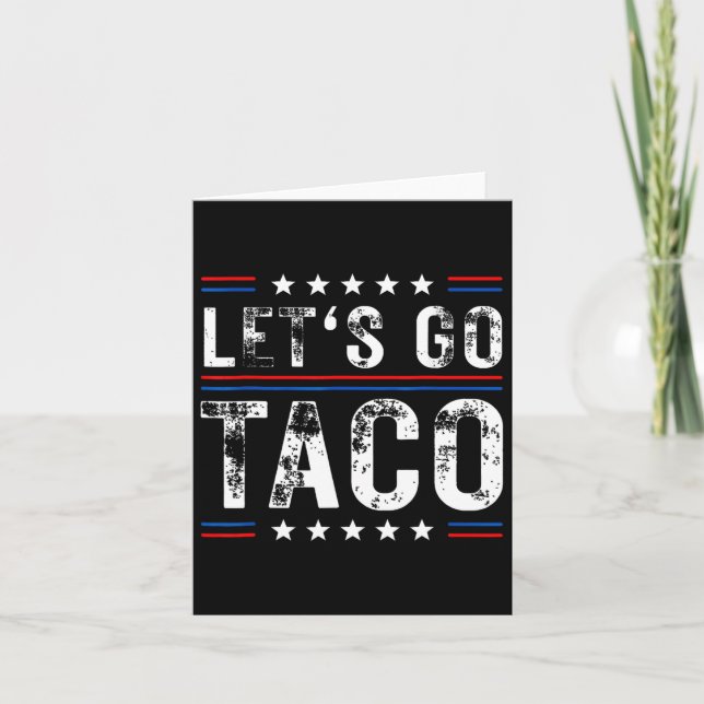 Trumpar alltid Chicken Out Taco Kort (Framsida)