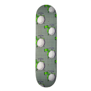 Trumpar; Neon Grönt Drums Skateboard Bräda 20,5 Cm