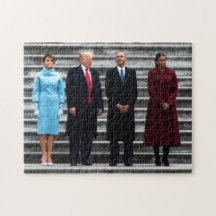 Trumpar och obamas vid invigningen