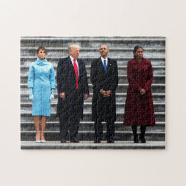 Trumpar och obamas vid invigningen pussel