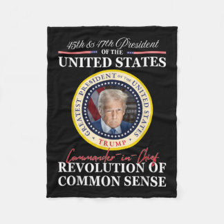 Trumpbefälhavare 45 47 Revolution av Fleecefilt