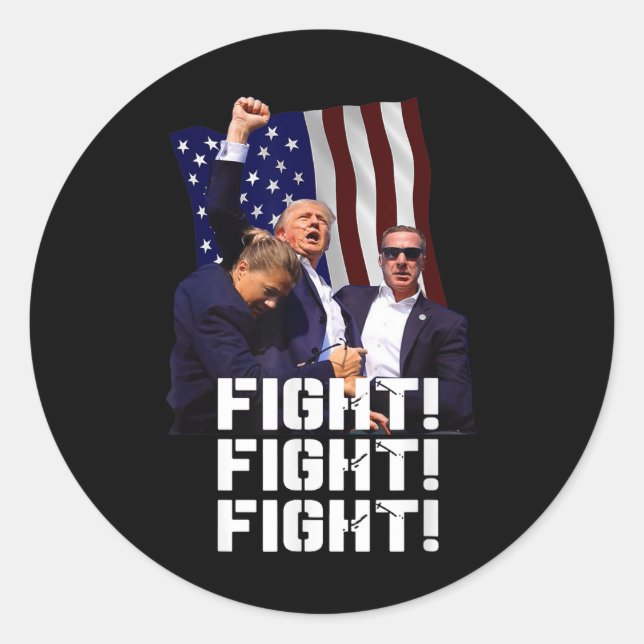 Trumpbekämpning Runt Klistermärke (Framsida)