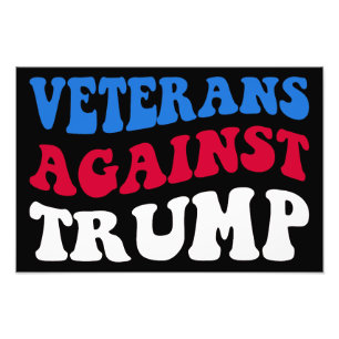Trumpbekämpning - Veteraner mot trump II Fototryck