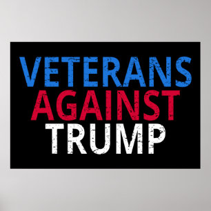 Trumpbekämpning - veteraner mot trumpbildning poster