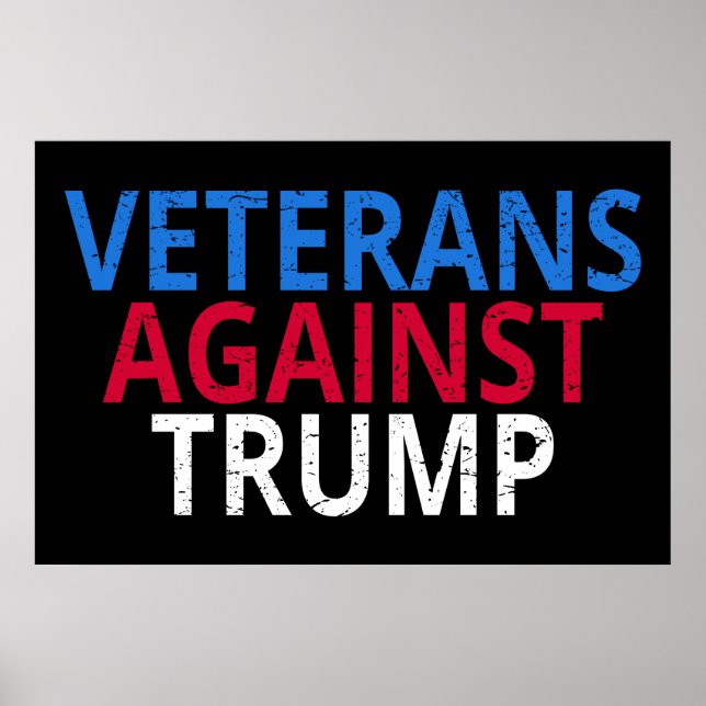 Trumpbekämpning - veteraner mot trumpbildning poster (Framsidan)