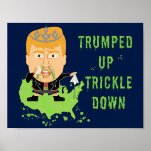 Trumped upp droppande besegra politisk Anti trumf Poster