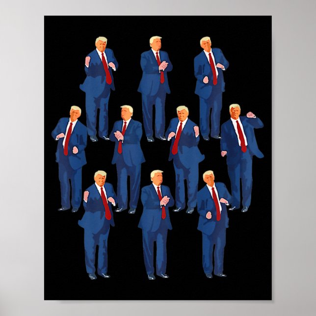 Trumpedance 4:e juli och Trump Fars dag Poster (Framsidan)