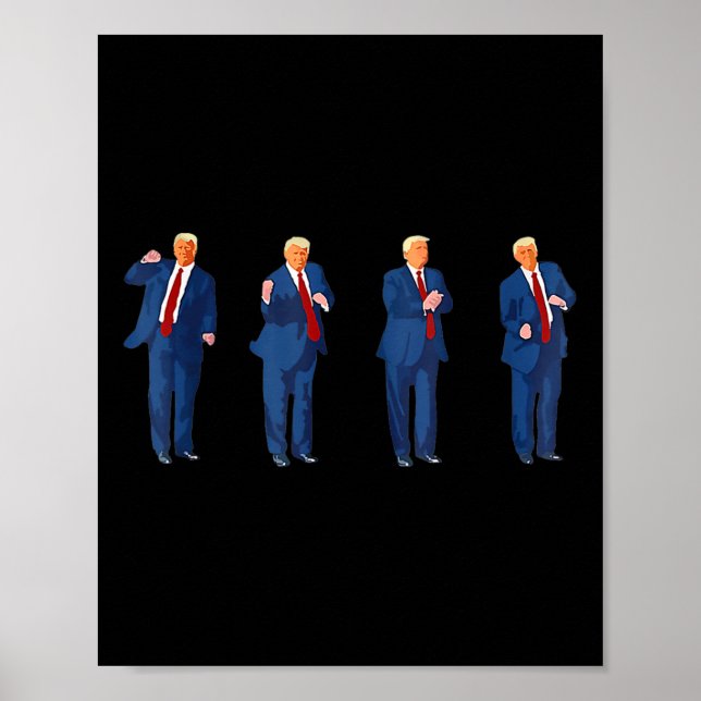 Trumpedance 4:e juli Trump 2025 Poster (Framsidan)