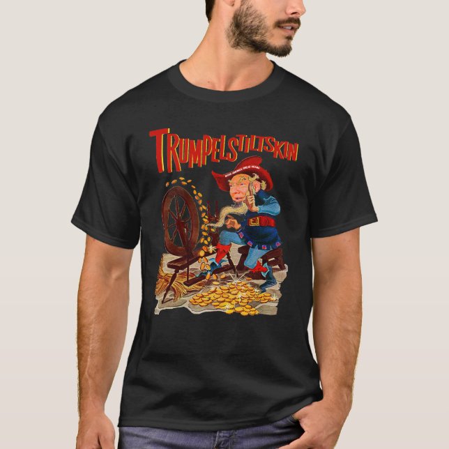 Trumpelstiltskin rolig Donald Trump T-tröja T Shirt (Framsida)